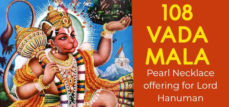 108 Vada Mala – Pearl Necklace offering for Lord Hanuman