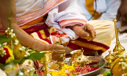 Vigneshwara Pooja, Sankalpam, and Punyahavachanam (Pooja Seeking Blessings From Ganesha, Setting The Intent & Purifying The Space)