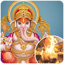 Individual Grand 5-Priest Runahara Ganapati Fire Lab to Resolve Money Problems & Debt Burdens with 1008 Modakam (Dumplings) Offering (On 4th Waning Moon or 14th Moon)