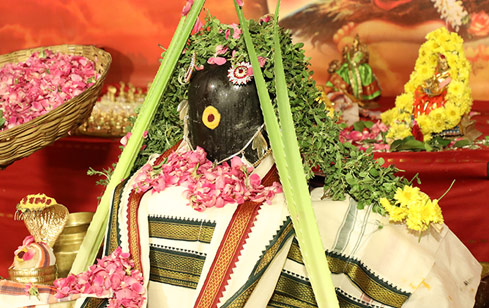Archana (Pooja) to Narasimha at Thiru Adanur Powerspot