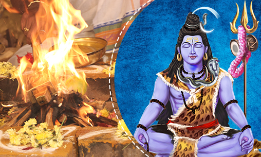 Super Deluxe 32-Priest Rudra Fire Lab Invoking Shiva as Destroyer of Sins & Sorrows with Vasodhara During 4th Kala (Powertime)
