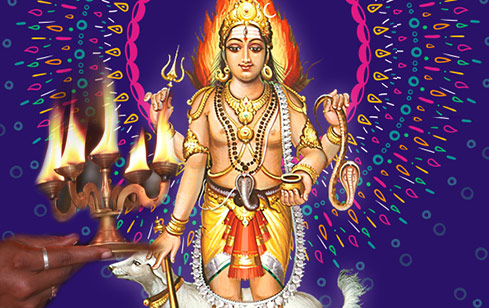 काल भैरव शक्तिस्थल पर पूजा और अभिषेक