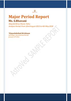 Minor Period Sample Report Dasha Sample