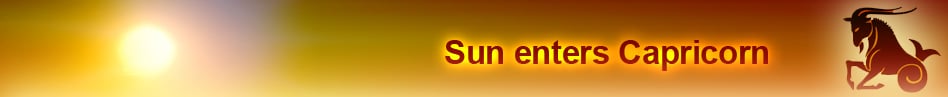 Sun Enters Capricorn
