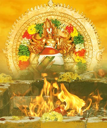2 Priest Maha Sudharshana Homa (Fire Lab for Destroying Negativity and Sins)