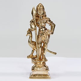 Vaikasi Visakam 2015: Energized 6 Inch Five Metal Bala Murugan Statue