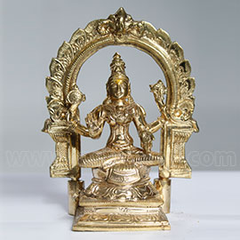 Five Metal 6 Inch Durga Statue