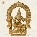 Energized 6 Inch Five Metal Saraswati Statue