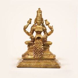 Energized 4 Inch Wealth Showering Lakshmi Statue