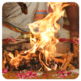 Individual Sri Sharadha Tilakoktha Subramanya Moola Mantra Homa (Muruga Seed Sound Blessings Fire Lab)