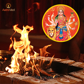 Individual Homa (Fire Prayer) to Goddess Durga (Overlord of Rahu)