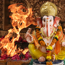 2 Priest Individual Lakshmi Ganapati Fire Lab (Homa For Wealth Fortune Success And Prosperity)