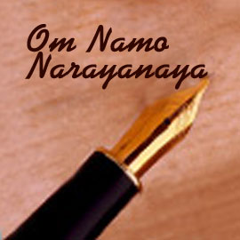 Proxy Mantra Writing for OM NAMO NARAYANAYA 1008 times