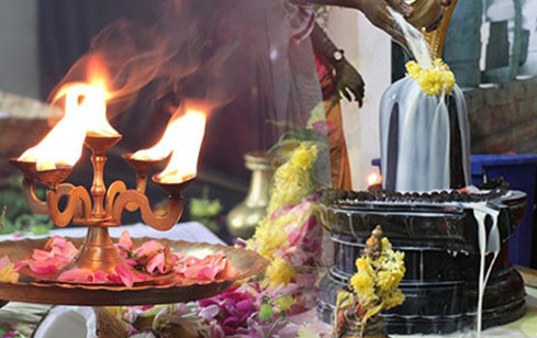 Abishekam and Archana to Lord Shiva 