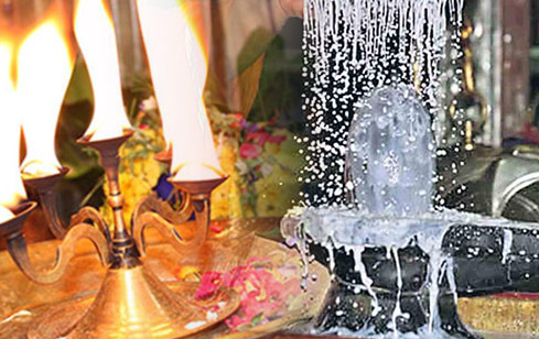 Archana and Abishekam to Shiva