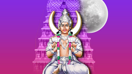 Chandra at Kailasanathar Temple