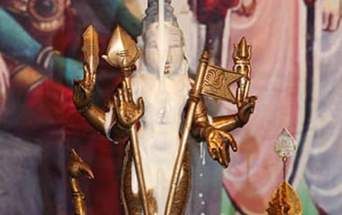 Milk Abishekam to Naga Subramanya Milk Abishekam to Naga Subramanya