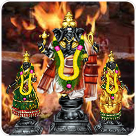 2 Priest Siddhi Buddhi Ganesha Fire Lab (Homa For A Prosperous and Happy Domestic Life)