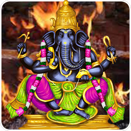 2 Priest Haridra Ganapati Fire Lab (Homa For Prosperity And Good Fortune