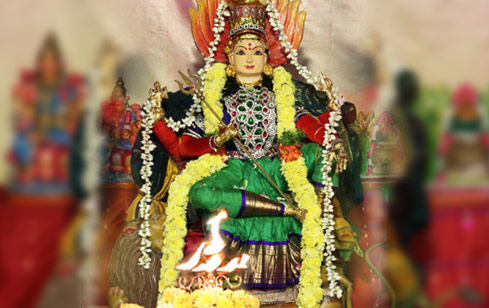 Archana (Pooja) to Durga at Patteswaram