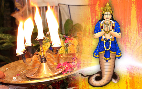 Archana (Pooja) to Rahu at Thirunageswaram