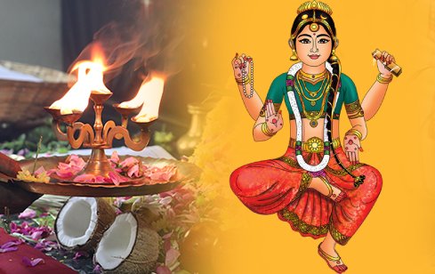 Archana and Aarti (Pooja) to Goddess Bala