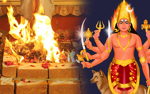 Homa to Kala Bhairava at His Powerspot