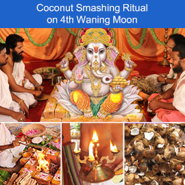 Coconut Smashing Ritual on 4th Waning Moon