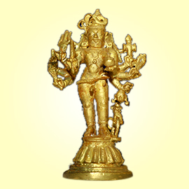 5-Inch Ashtabhuja Bhairava Statue