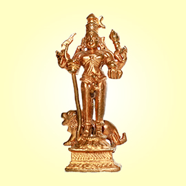 Energized 2 Inch Beeshana Bhairava Statue