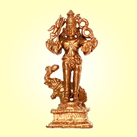 Energized 2 Inch Kapala Bhairava Statue