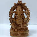 Energized 9 Inch Rare Neem Ganesha Statue