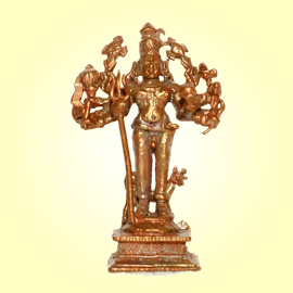 2 Inch Samhara Bhairava Statue