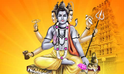 Archana (Pooja) to Brahma, Vishnu & Shiva at Kanyakumari Powerspot