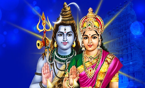 Archana (Pooja) to Shiva & Goddess Parvati at Mayiladuthurai Powerspot