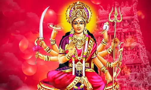 Archana (Pooja) to Goddess Durga at Tiruvallur Powerspot