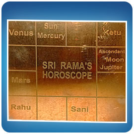 3-Inch Rama’s Horoscope Copper Yantra 