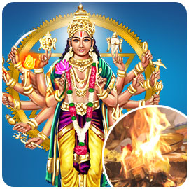 Sudarshana Kavacham with 3 Priest Sudarshana Homa (Fire Lab to Overcome Enemies and Bestow Protection)