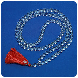 Crystal Mala 108 beads: Diamond cut