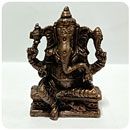Energized 1.75 inch 5 metal Ganapati Statue