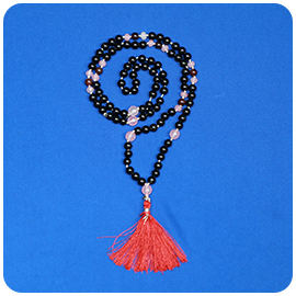 Energized Goddesses Mala (Rose Tourmaline and Garnet beads)  