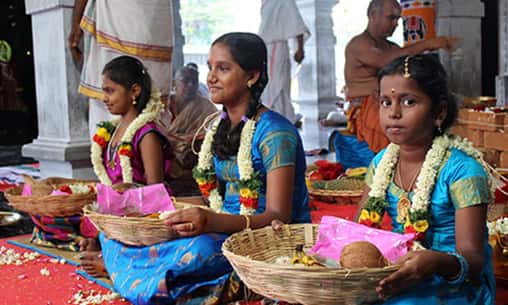 Kanya Pooja (Pooja to Young Girl) & Dress Donation on Last Day of Navaratri