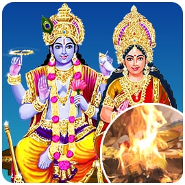 Lakshmi Narayana Fire Lab for Overall Wealth and Protection