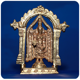 9-Inch Venkateswara Five Metal Statue