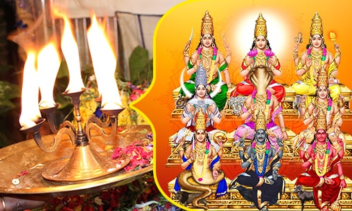 Archana (Pooja) & Abishekam (Hydration Ceremonies) to Navagraha on Jupiter Transit Day 