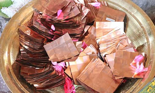 Copper Birth Chart Yantra Energized by Vedic Mantras and Pooja (For 4 Family Members)