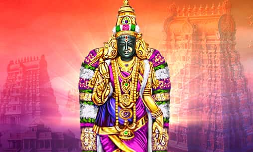 Archana (Pooja) to Goddess Meenakshi at Tiruvarur Powerspot