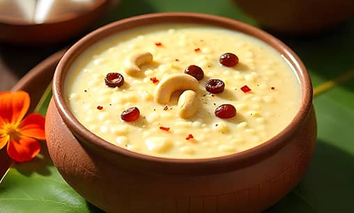 Pal Payasam Nivedhyam (Milk & Rice Pudding Sacred Offering) at Kerala Powerspot