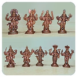 Navagraha (9 Planets) Statues Set Navagraha (9 Planets) Statues Set