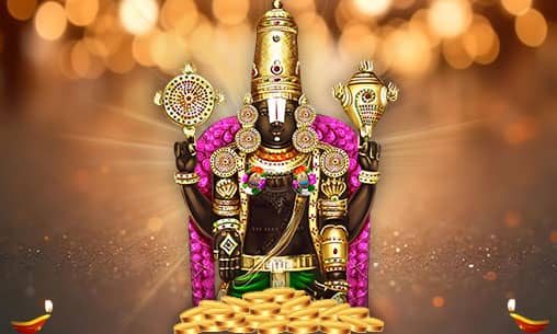 10-Feet Venkateshwara Statue Installation Using Coins with 5-Priest Installation Pooja and Pradishta Fire Lab by Vaishnavaite Priests 10-Feet Venkateshwara Statue Installation Using Coins with 5-Priest Installation Pooja and Pradishta Fire Lab by Vaishnavaite Priests
